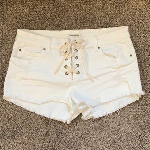 Billabong Lite Hearted white denim short
